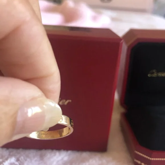 SOLD! Cartier 18K Yellow gold Love Ring! 59! Price is firm please! - Picture 7 of 8
